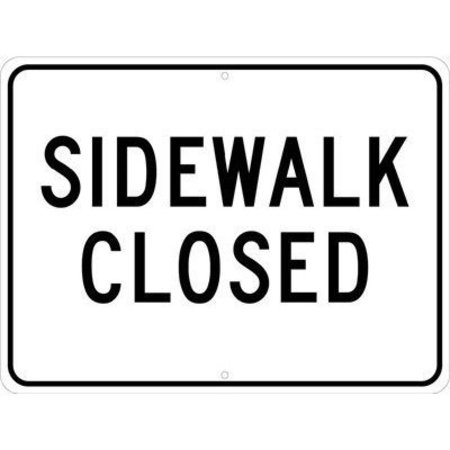 NMC Sidewalk Closed Sign, TM302K TM302K